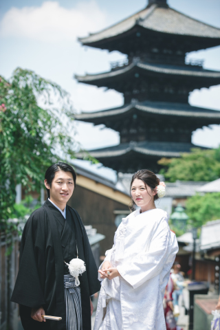 白無垢で前撮り