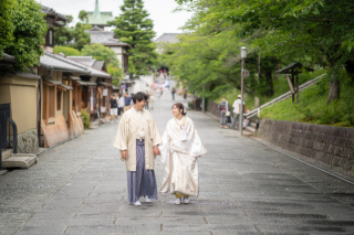 八坂の塔付近で白無垢撮影｜6月
