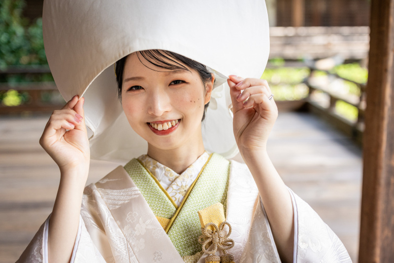 新婦様、綿帽子
