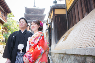 八坂の塔周辺での撮影