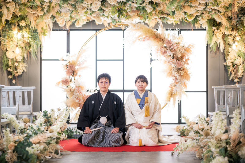 和装で前撮り