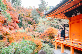 11月下旬　毘沙門堂にて