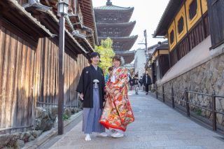 晴れ晴れとした空の下で撮影！