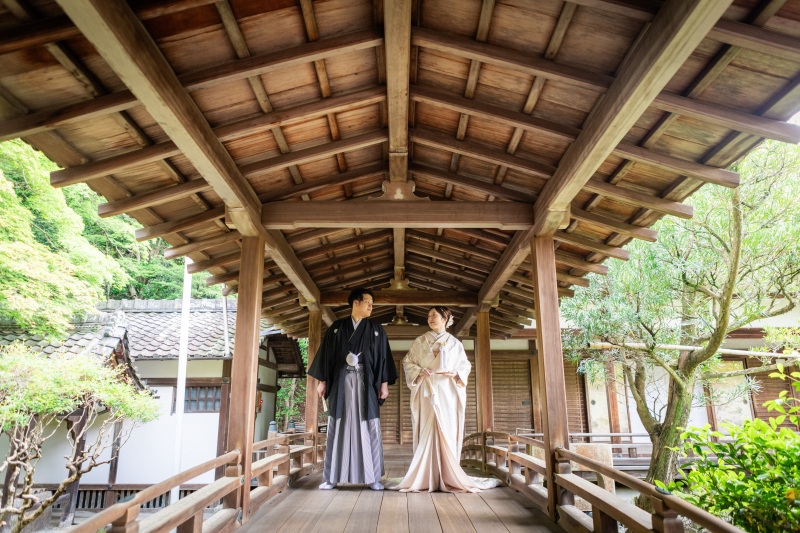 毘沙門堂で和装ロケ♫