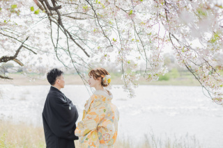 嵐山にて色打掛撮影！