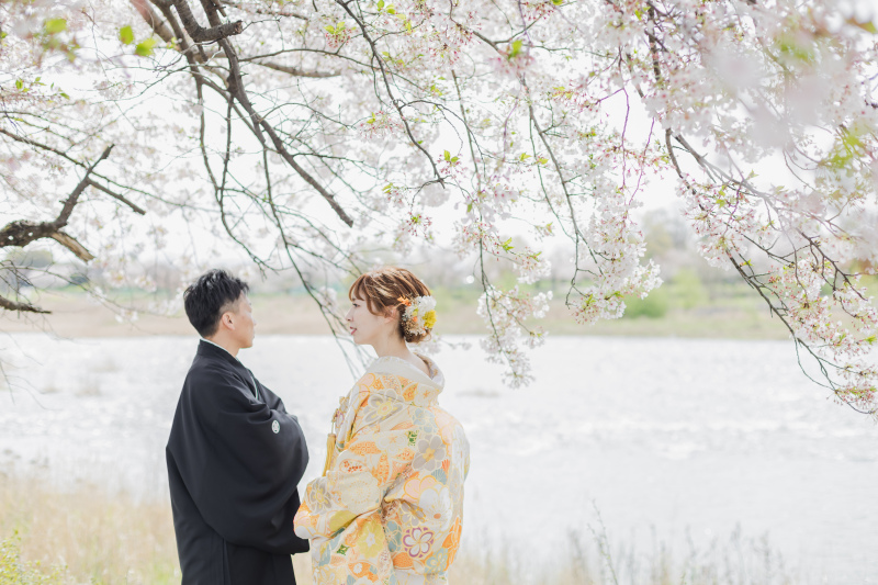 嵐山にて色打掛撮影！