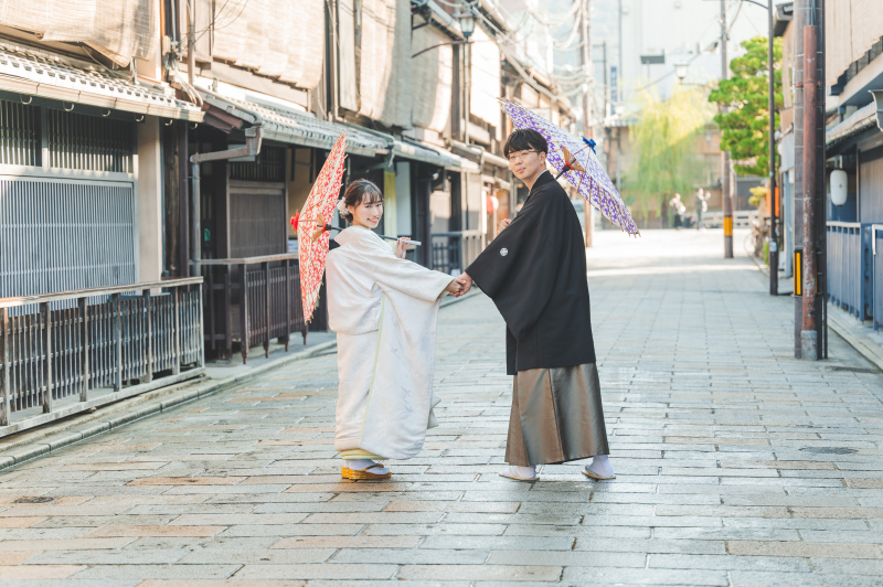 祇園で白無垢前撮り