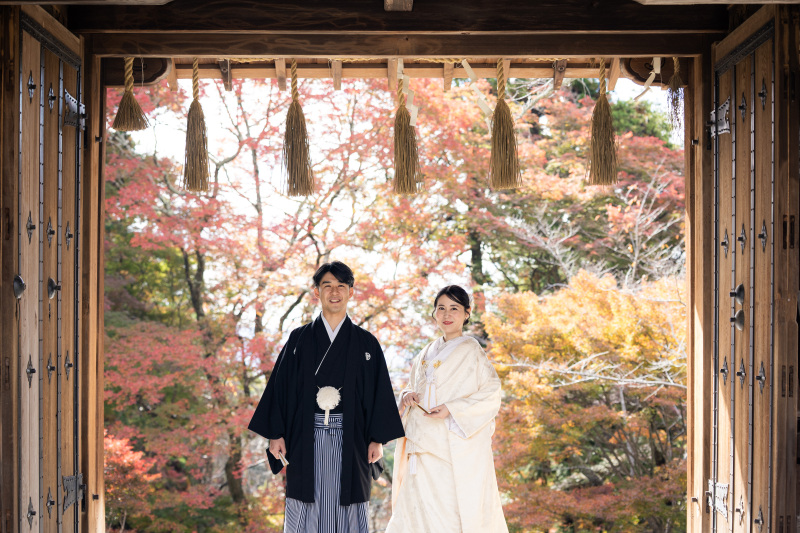 毘沙門堂の前撮り