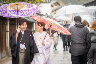 小雨の中で撮影！ロケスタ撮影！