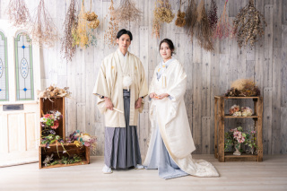 和装でスタジオ撮影！カラフルスタジオにて♡