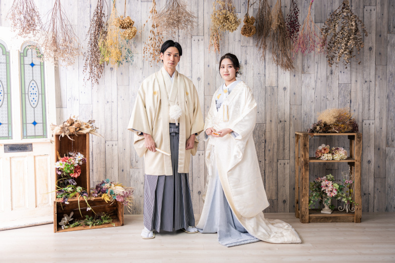 和装でスタジオ撮影！カラフルスタジオにて♡