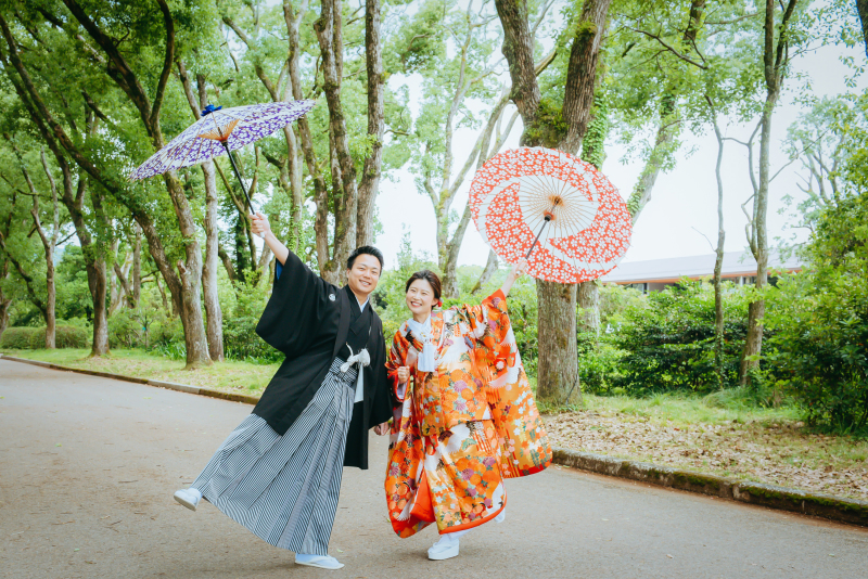 番傘も無料貸し出しです～