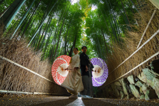 嵐山にて白無垢ロケ撮影！