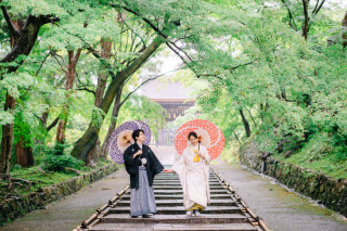 雨の中　毘沙門堂撮影！