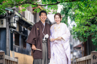 白無垢で祇園前撮り｜7月