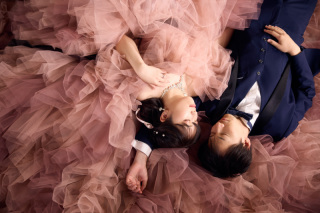 フワフワドレスでフォトウエディング