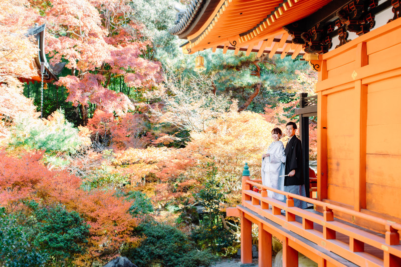 紅葉シーズン　毘沙門堂とスタジオで撮影！