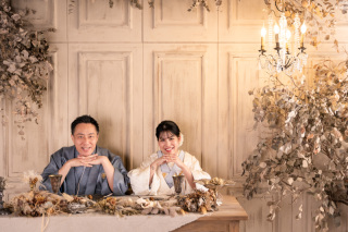 夏季シーズンのスタジオ撮影♡白無垢で素敵に