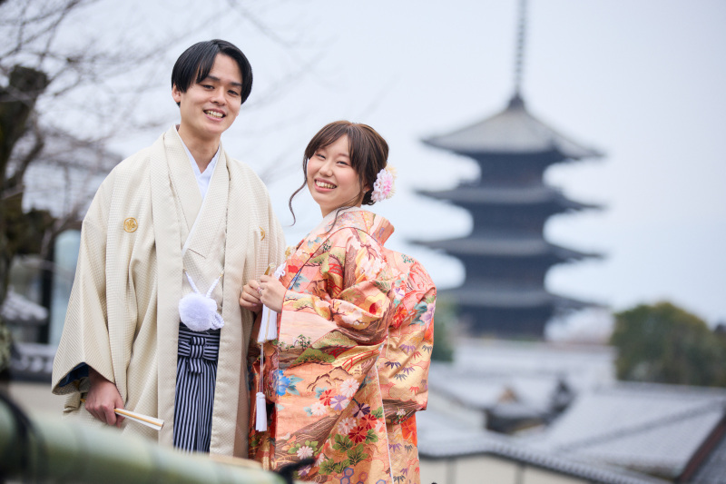 八坂の塔付近で撮影