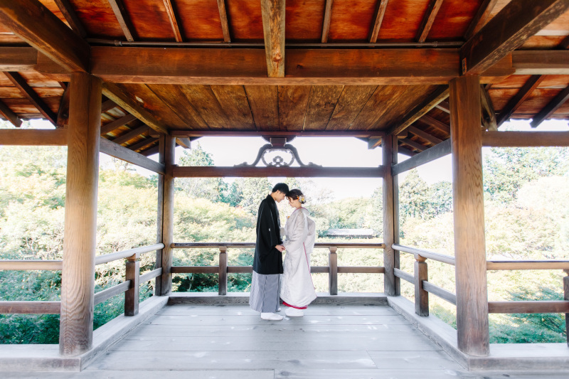 東福寺通天閣　白無垢ロケ