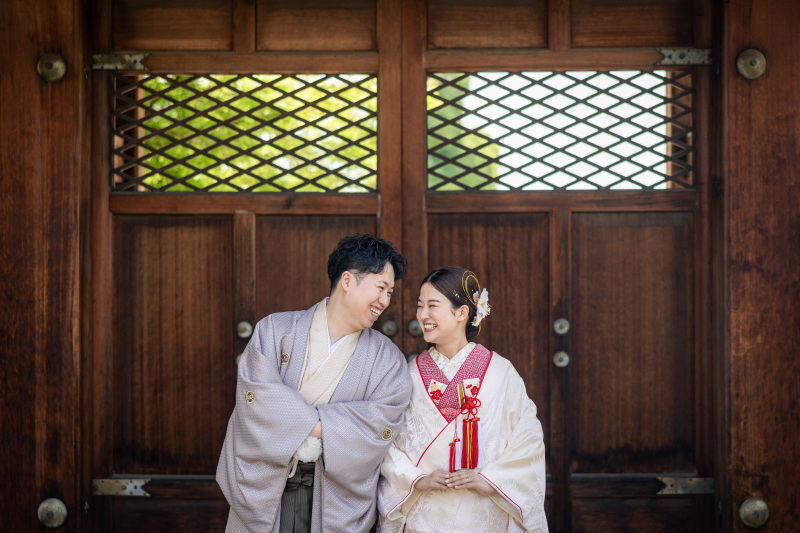 大覚寺とアンティークチャペルスタジオで撮影