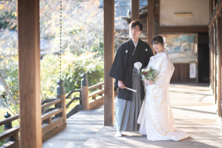 ロケーション撮影　秋の毘沙門堂にて