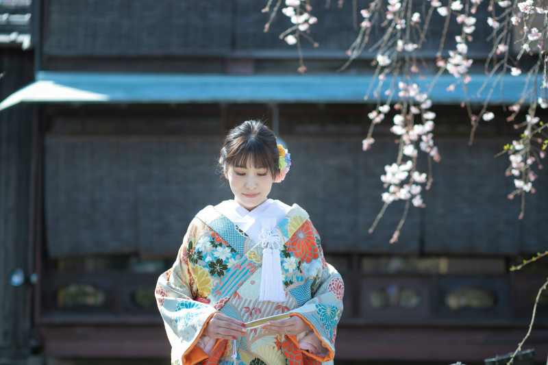 綺麗な花とともに