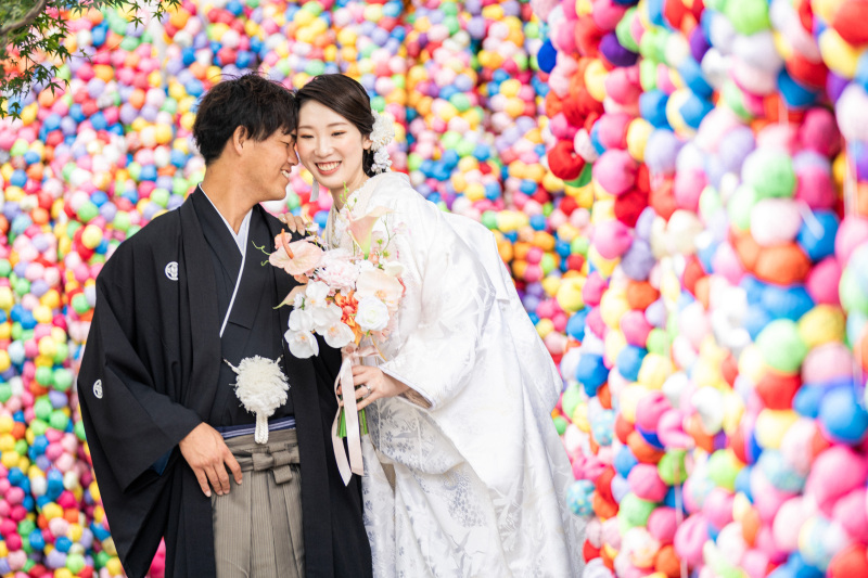 白無垢で八坂の塔付近撮影！