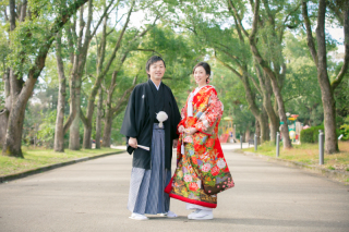 自然に囲まれた撮影