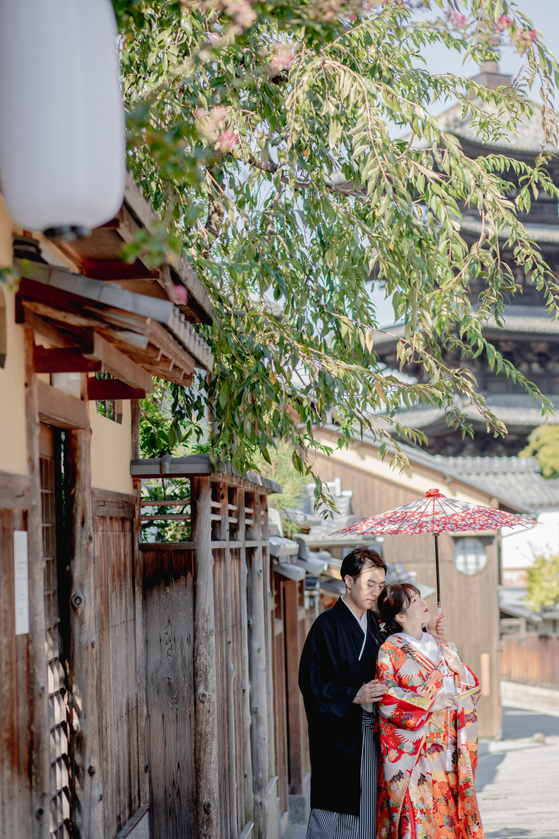 相合傘ショット