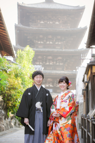 八坂の塔周辺にて