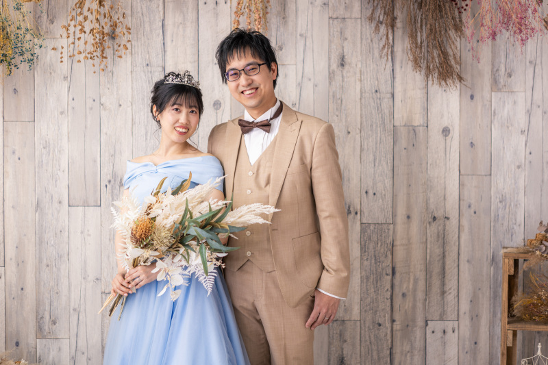 カラードレスでロマンティックなスタジオ撮影♫