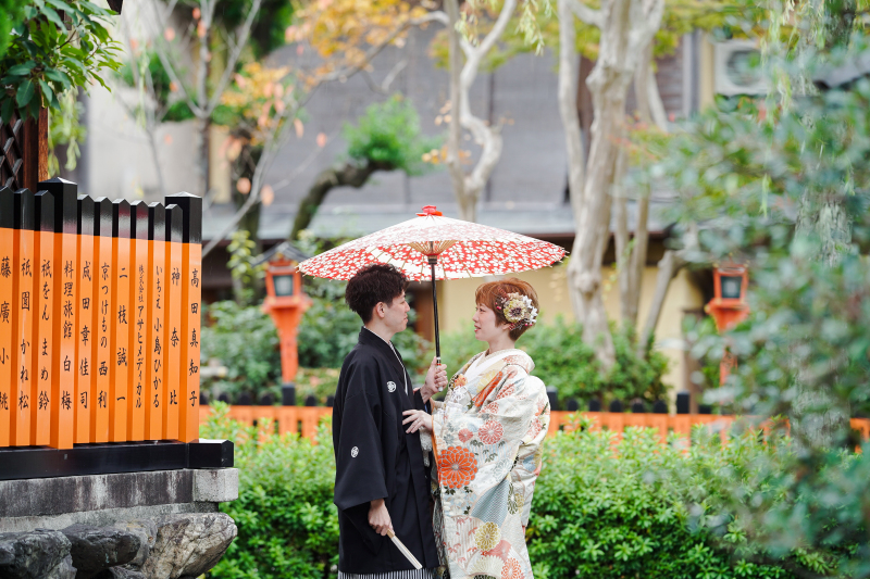 相合傘ショット