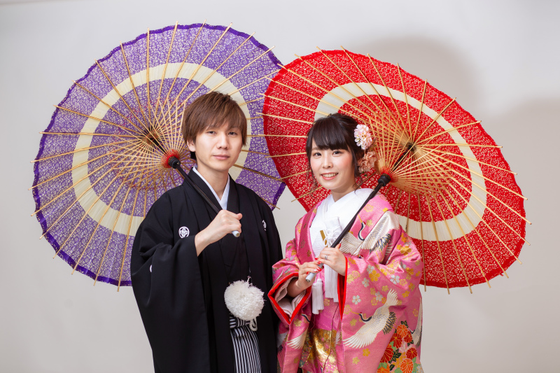 番傘でより華やかに