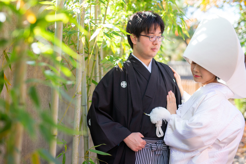 白無垢 綿帽子。