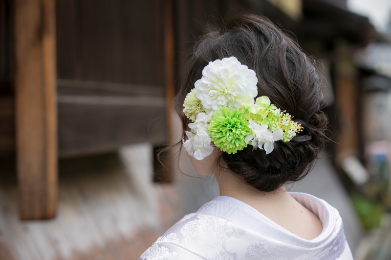 白無垢にあわせるお花
