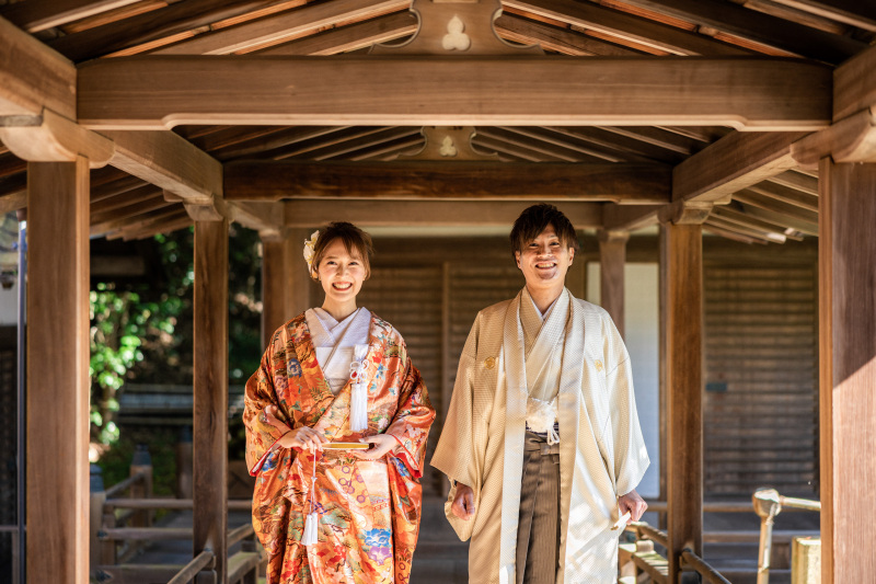 秋を感じる前撮り　八坂付近にて