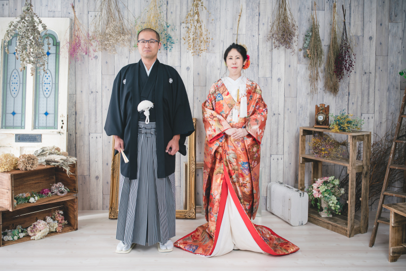 スタジオでの前撮り撮影☆