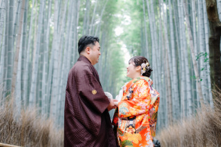 和装2点での嵐山前撮り