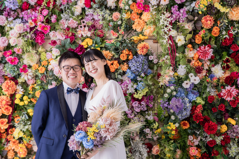 カラフルスタジオでドレス撮影！