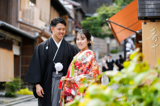 9月の八坂の塔付近にて