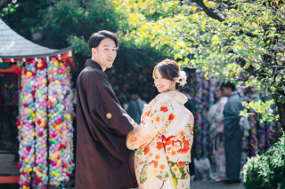 八坂の塔とカラフルスタジオでの撮影