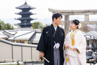 八坂の塔付近にて！京都らしい前撮りフォト