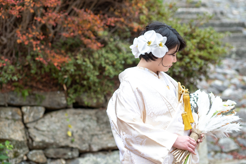 白無垢に掛け替え