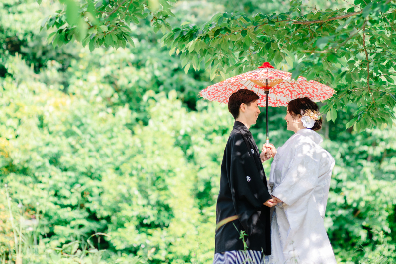 新緑に囲まれて