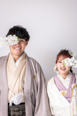 色打掛＆白無垢でスタジオ撮影