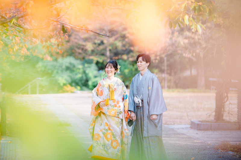 色づき始めた京都　八坂付近にて♡