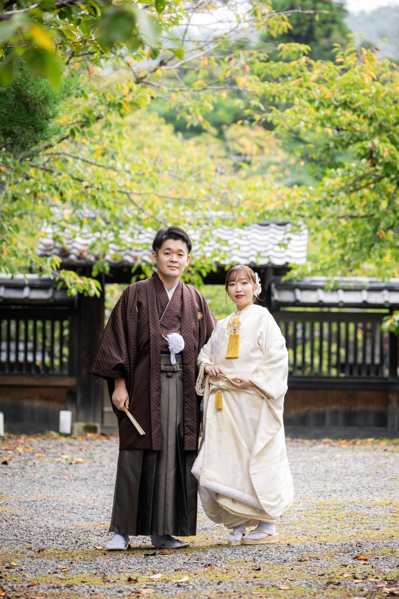 大覚寺での和装前撮り