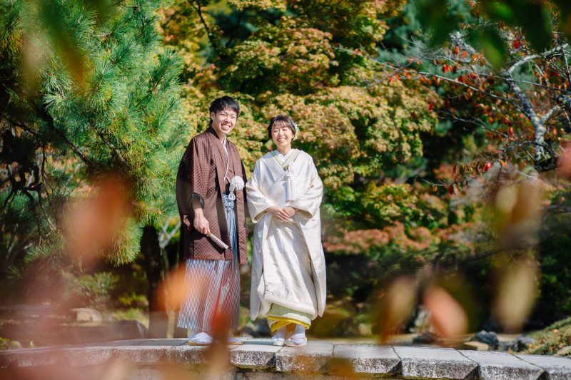白無垢が綺麗♬　円山公園にて