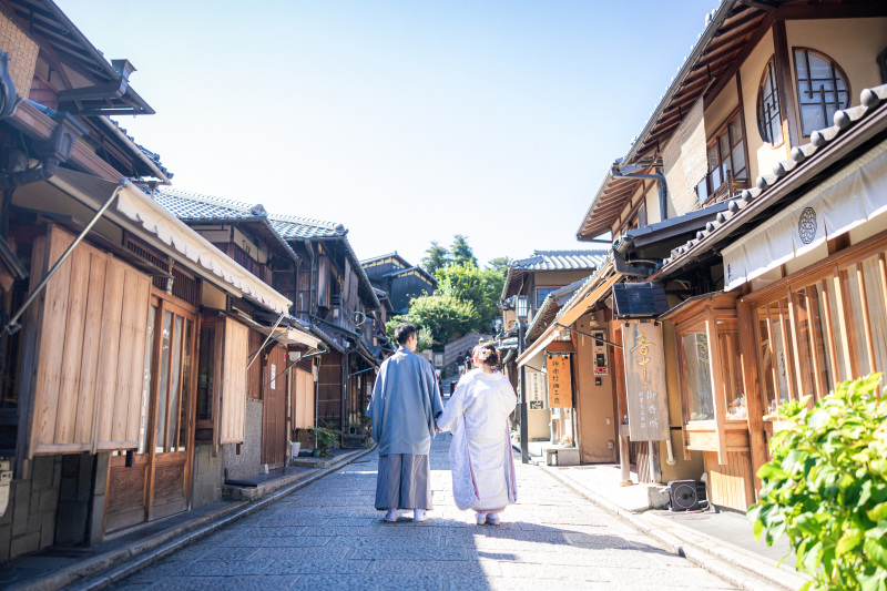 八坂の塔付近へ